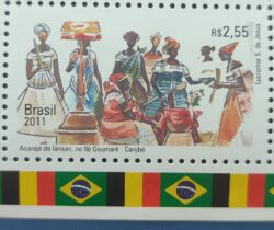 C 3151 Selo Relacoes Diplomaticas Brasil Belgica Acaraje Arte Bandeira 2011