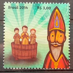 C 3392 Selo Sao Nicolau Natal Religiao 2014