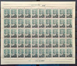 C 358 Selo Cinquentenario do Rotary Club Internacional 1955 Folha