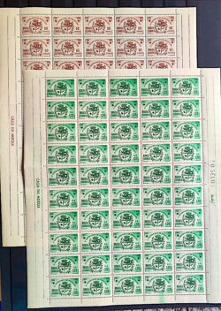 C 361 e 362 Selo Centenario Cidade Botucatu Brasao 1955 Folha Serie Completa