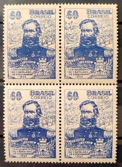 C 372 Selo Centenario Batalhao de Engenharia General Cabrita Militar 1955 Quadra 2