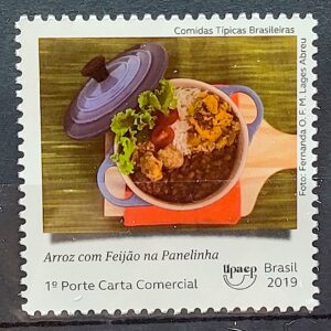 C 3854 Selo Comidas Tipicas Brasileiras Gastronomia Culinaria 2019 Arroz Com Feijao