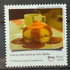 C 3857 Selo Comidas Tipicas Brasileiras Gastronomia Culinaria 2019 Cuscuz Com Carne de Sol