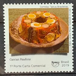 C 3858 Selo Comidas Tipicas Brasileiras Gastronomia Culinaria 2019 Cuscuz Paulista