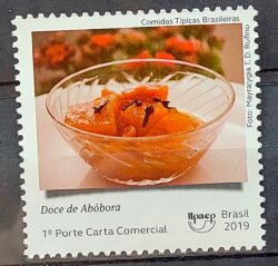 C 3859 Selo Comidas Tipicas Brasileiras Gastronomia Culinaria 2019 Doce de Abobora
