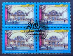 C 4133 Selo 200 Anos Assembleia Constituinte Direito 2023 Quadra CBC DF