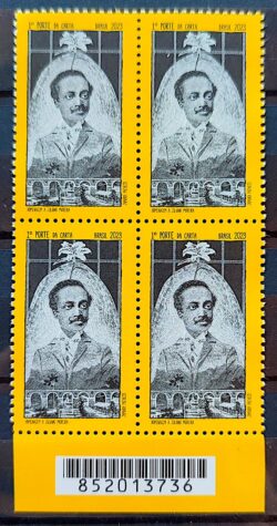 C 4134 Selo Homenagem a Juliano Moreira Medicina Saude 2023 Quadra Codigo de Barras