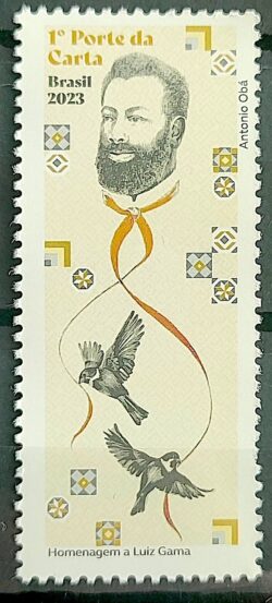 C 4136 Selo Luiz Gama Advogado Direito Justica Abolicionista Literatura 2023