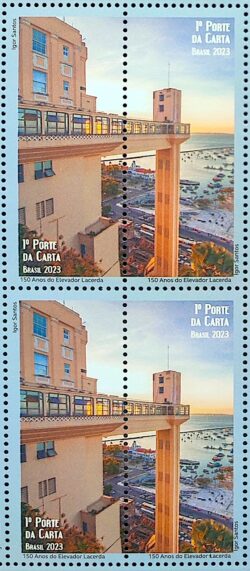 C 4137 Selo Elevador Lacerda Salvador Transporte Turismo 2023 Quadra