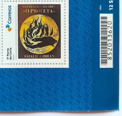 SI 11 Selo Institucional Khalil Gibran O Profeta Literatura Libano 2023 Codigo de Barras