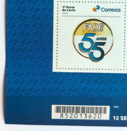 SI 12 Selo Institucional 55 Anos FNDE Educacao Governo 2023 Codigo de Barras