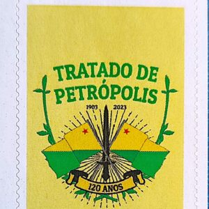 SI 14 Selo Institucional Tratado de Petropolis Bolivia Acre Brasao Bandeira 2023