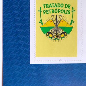 SI 14 Selo Institucional Tratado de Petropolis Bolivia Acre Brasao Bandeira 2023 Codigo de Barras