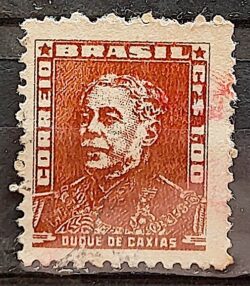 Selo Regular Cod RHM 498 Bisneta Duque de Caxias Militar 1955 Circulado 3