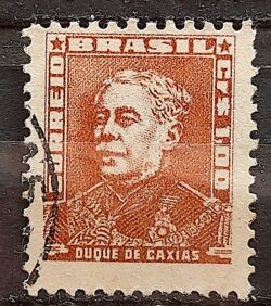 Selo Regular Cod RHM 498C Bisneta Duque de Caxias Militar 1955 Circulado 2