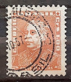 Selo Regular Cod RHM 498C Bisneta Duque de Caxias Militar 1955 Circulado 5