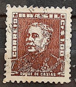 Selo Regular Cod RHM 498a Bisneta Duque de Caxias Militar 1955 Circulado 2