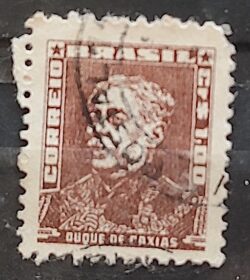 Selo Regular Cod RHM 498a Bisneta Duque de Caxias Militar 1955 Circulado 4