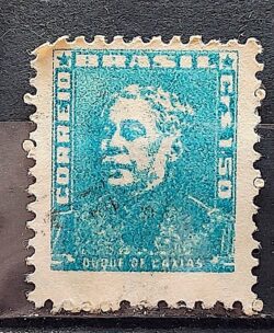 Selo Regular Cod RHM 499 Bisneta Duque de Caxias Militar 1954 Circulado 1