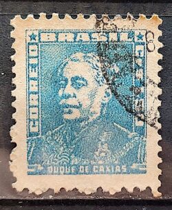 Selo Regular Cod RHM 499 Bisneta Duque de Caxias Militar 1954 Circulado 15