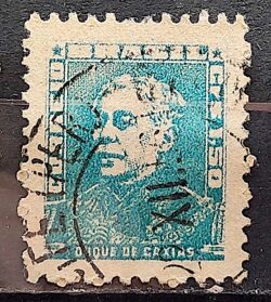 Selo Regular Cod RHM 499 Bisneta Duque de Caxias Militar 1954 Circulado 2