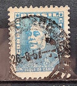 Selo Regular Cod RHM 499 Bisneta Duque de Caxias Militar 1954 Circulado 5