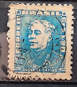 Selo Regular Cod RHM 499 Bisneta Duque de Caxias Militar 1954 Circulado 8