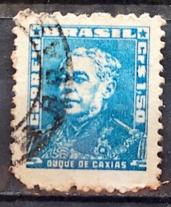 Selo Regular Cod RHM 499a Bisneta Duque de Caxias Militar 1955 Circulado 1