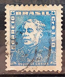 Selo Regular Cod RHM 499a Bisneta Duque de Caxias Militar 1955 Circulado 10