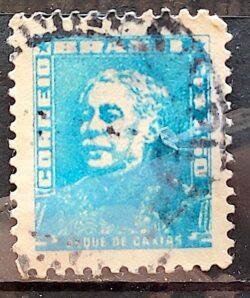 Selo Regular Cod RHM 499a Bisneta Duque de Caxias Militar 1955 Circulado 12