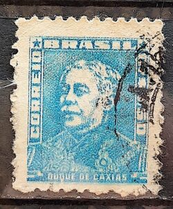 Selo Regular Cod RHM 499a Bisneta Duque de Caxias Militar 1955 Circulado 13