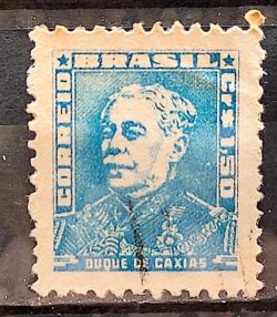 Selo Regular Cod RHM 499a Bisneta Duque de Caxias Militar 1955 Circulado 15