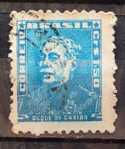 Selo Regular Cod RHM 499a Bisneta Duque de Caxias Militar 1955 Circulado 2