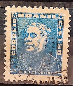 Selo Regular Cod RHM 499a Bisneta Duque de Caxias Militar 1955 Circulado 3