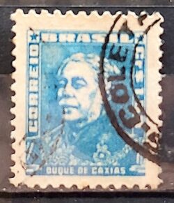 Selo Regular Cod RHM 499a Bisneta Duque de Caxias Militar 1955 Circulado 5