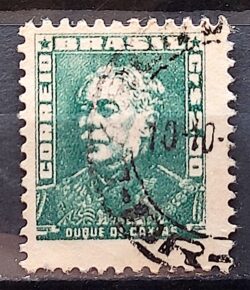 Selo Regular Cod RHM 500a Bisneta Duque de Caxias Militar 1956 Circulado 11