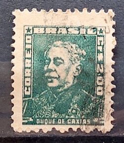Selo Regular Cod RHM 500a Bisneta Duque de Caxias Militar 1956 Circulado 3