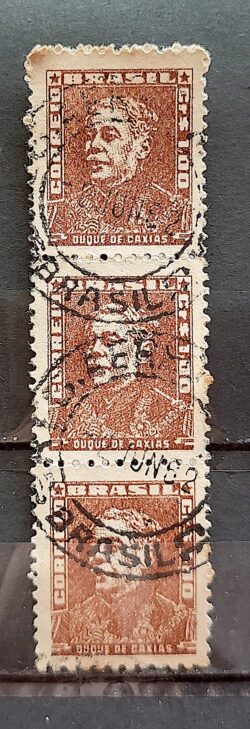 Selo Regular RHM 515 Bisneta Duque de Caxias Militar 1961 Terno Circulado 2