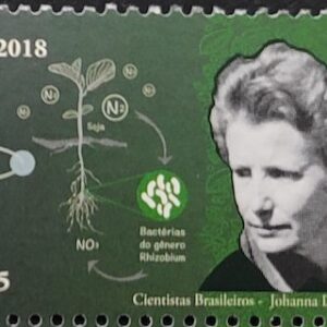 C 3803 Selo Cientistas Brasileiros Johanna Dobereiner Ciencia Mulher 2018