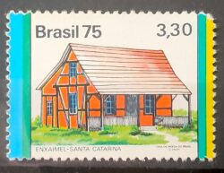 C 885 Selo Habitacoes no Brasil Casa Enxaimel SC 1975