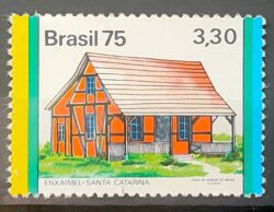 C 886 Selo Habitacoes no Brasil Casa Enxaimel SC 1975