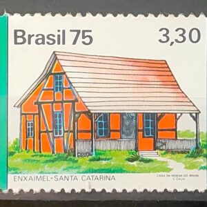 C 886 Selo Habitacoes no Brasil Casa Enxaimel SC 1975 2