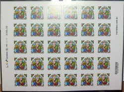 C 3491 Selo Natal Abraco 2015 Folha