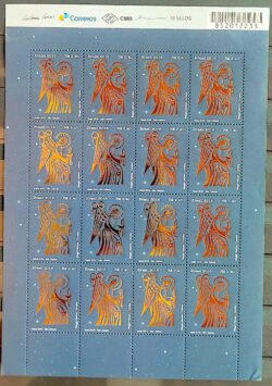 C 3654 Selo Natal Anjo Gabriel Religiao 2016 Folha