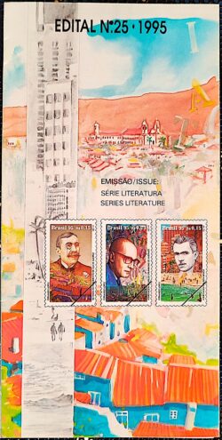 Edital 1995 25 Literatura Carlos Drummond de Andrade Eca de Queiroz Rubem Braga Sem Selo