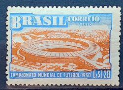 A 75 Selo Aereo Campeonato Mundial de Futebol Estadio Maracana 1950 MH