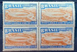 A 75 Selo Aereo Campeonato Mundial de Futebol Estadio Maracana 1950 Quadra 3