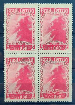 C 250 Selo Centenario Cardeal Joaquim Arcoverde de Albuquerque Cavalcanti Religiao 1950 Quadra