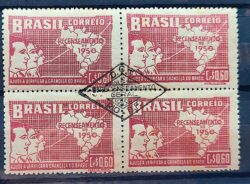 C 254 Selo Recenseamento Geral do Brasil Geografia Mapa 1950 Quadra CBC DF 1