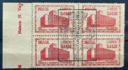 C 259 Selo Edificio dos Correios Pernambuco Servico Postal 1951 Quadra CBC